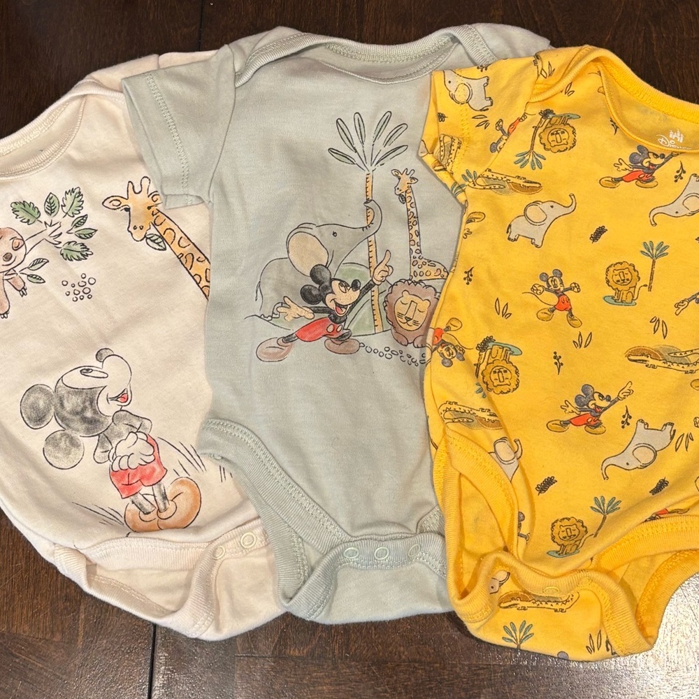 Like-New Disney Baby Explorer Onesie Set